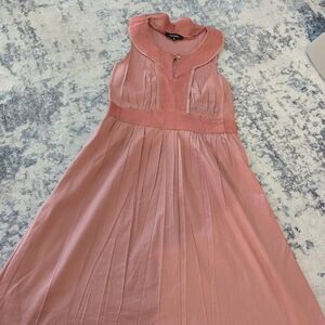 Cotelac Elegant Pink Sleeveless Dress
